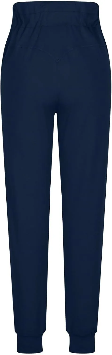 Gumipy Womens Joggers with Pockets Drawstring High Waisted Stretchy Sweatpants Soft Comfy Yoga Pants Tapered Lounge Pants