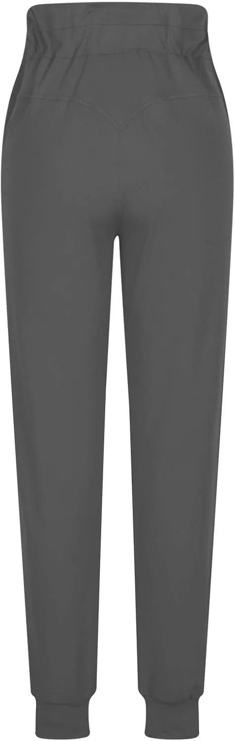 Gumipy Womens Joggers with Pockets Drawstring High Waisted Stretchy Sweatpants Soft Comfy Yoga Pants Tapered Lounge Pants