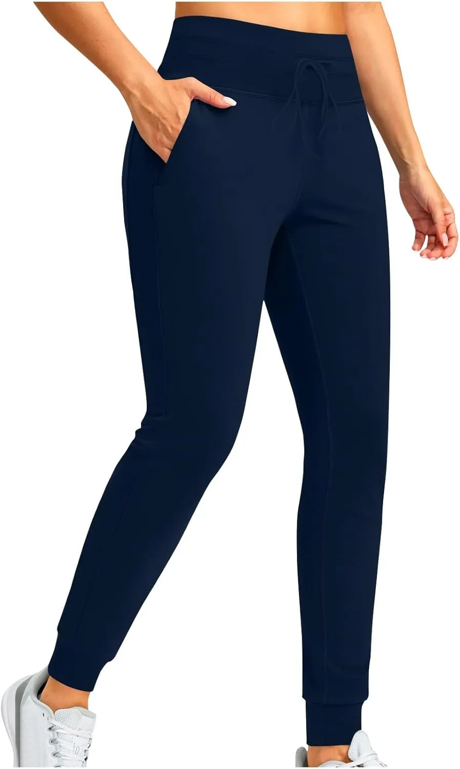 Gumipy Womens Joggers with Pockets Drawstring High Waisted Stretchy Sweatpants Soft Comfy Yoga Pants Tapered Lounge Pants