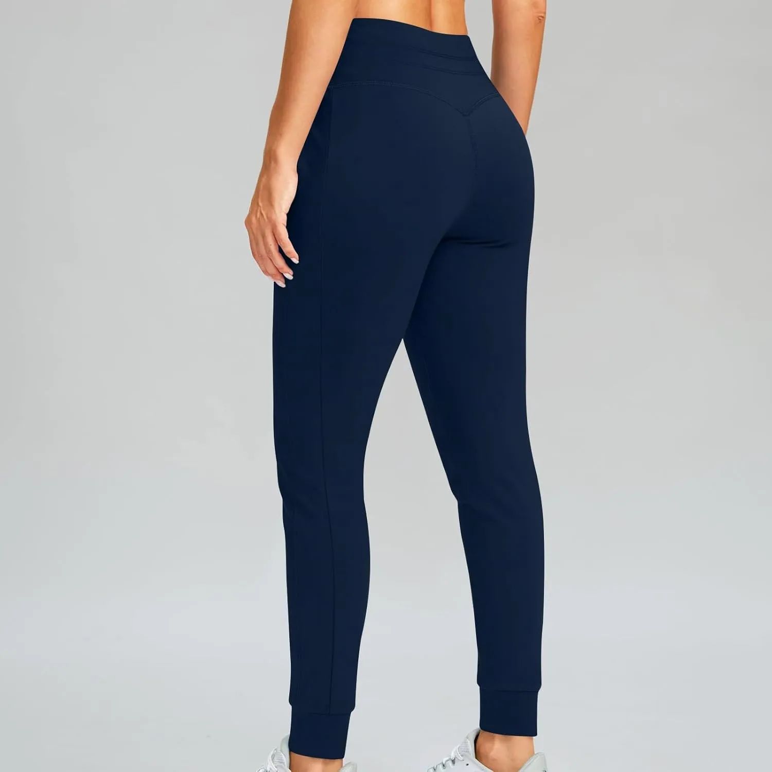 Gumipy Womens Joggers with Pockets Drawstring High Waisted Stretchy Sweatpants Soft Comfy Yoga Pants Tapered Lounge Pants
