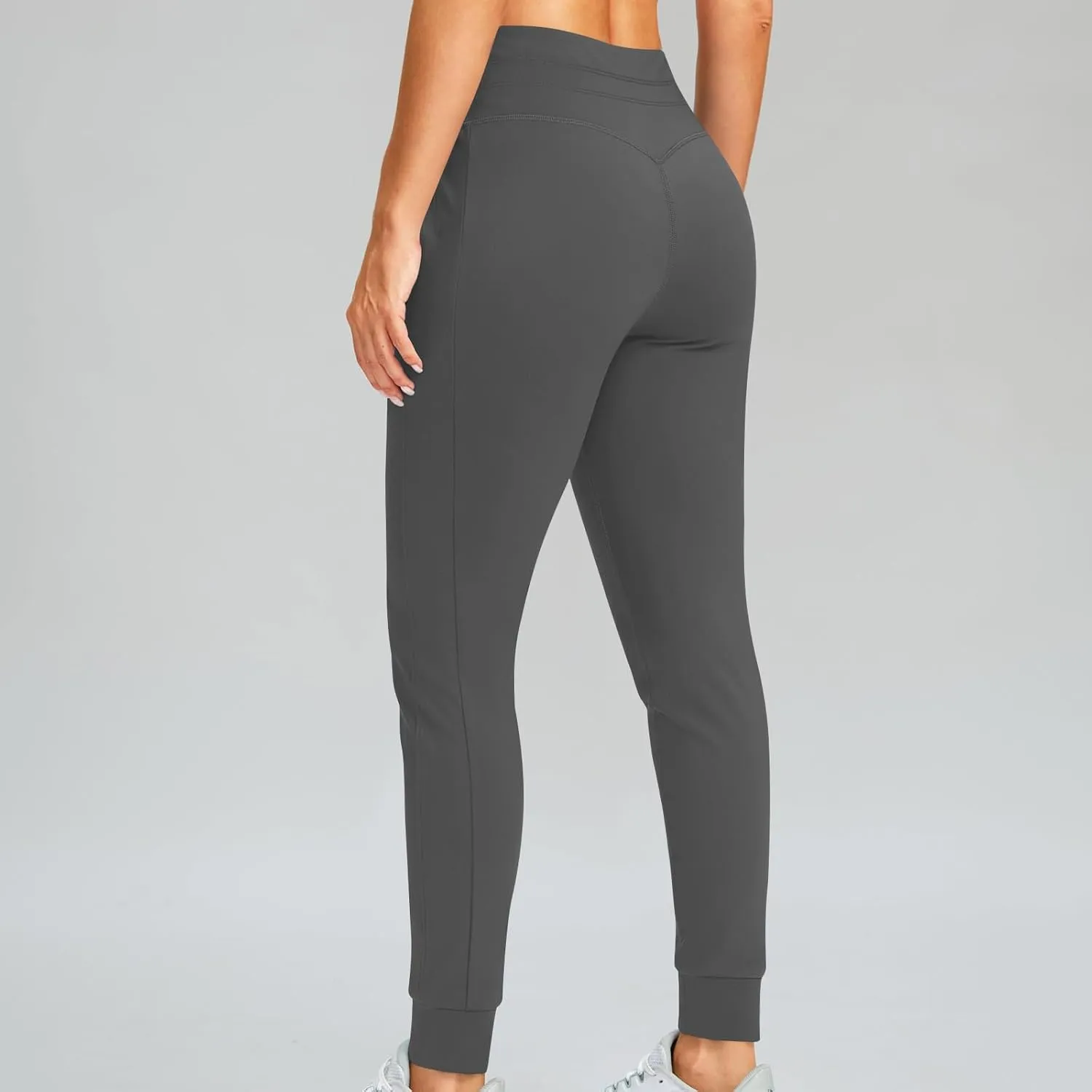 Gumipy Womens Joggers with Pockets Drawstring High Waisted Stretchy Sweatpants Soft Comfy Yoga Pants Tapered Lounge Pants
