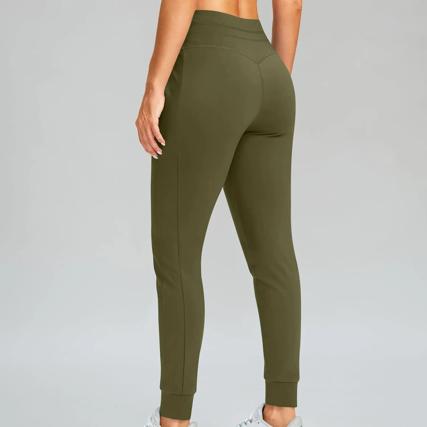 Gumipy Womens Joggers with Pockets Drawstring High Waisted Stretchy Sweatpants Soft Comfy Yoga Pants Tapered Lounge Pants