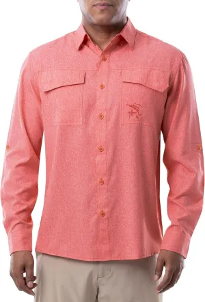Guy Harvey Men's Long Sleeve Performance Fishing Shirt