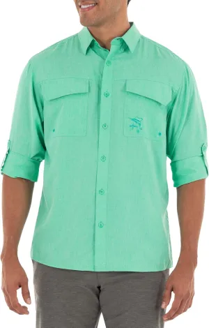 Guy Harvey Men's Long Sleeve Performance Fishing Shirt