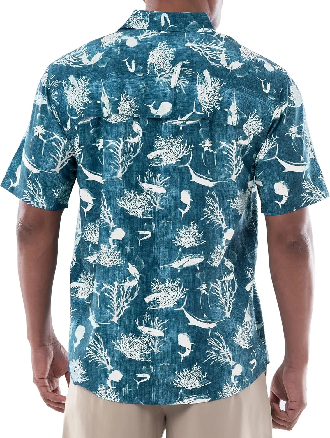 Guy Harvey Men's Short Sleeve Performance Fishing Shirt