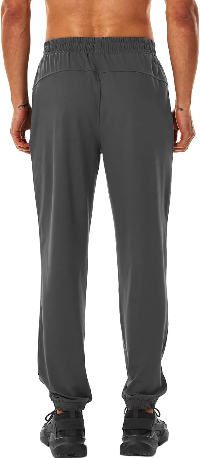 HOdo 34"/36" Long Inseam Tall Mens Joggers Cuffed Sweatpants Baggy Workout Pants Zipper Pockets