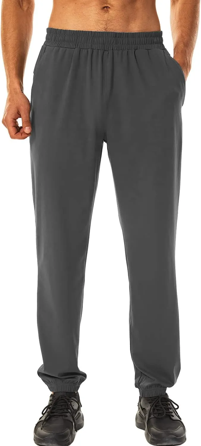 HOdo 34"/36" Long Inseam Tall Mens Joggers Cuffed Sweatpants Baggy Workout Pants Zipper Pockets