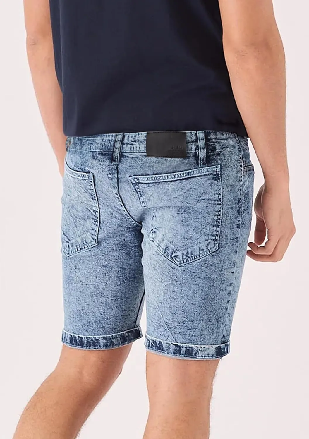 Jean Shorts Men - Stretch Relaxed Fit Mens Denim Shorts - Casual Five Pockets Mens Jean Shorts for Summer Outdoor