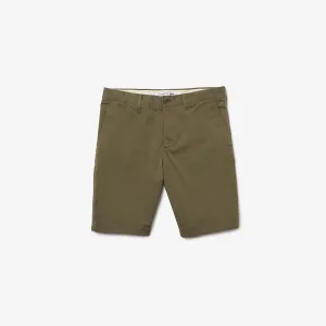 Lacoste Men's Slim Fit Solid Stretch Cotton Bermuda Shorts