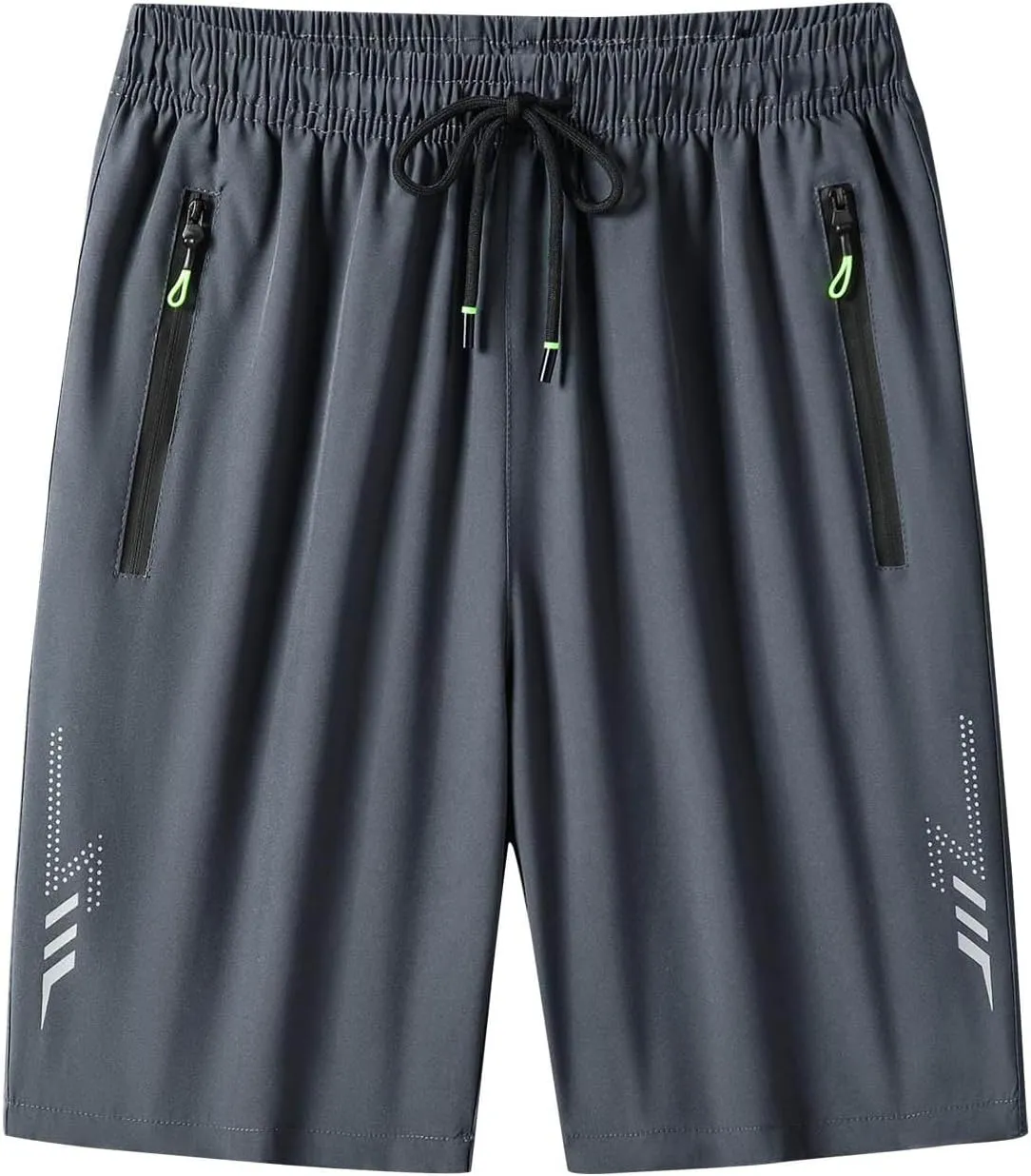 Lastesso Mens Athletic Shorts Quick Dry Lightweight Summer Shorts Cozy Training Running Jogger Activewear with Zipper Pockets