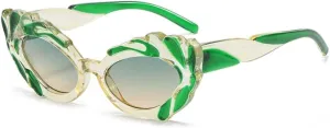 Luxury Fashion Cat Eye Sunglasses Women Men Gradient Jelly Color Shades Vintage Sun Glasses Retro Fun Eyewear Uv400