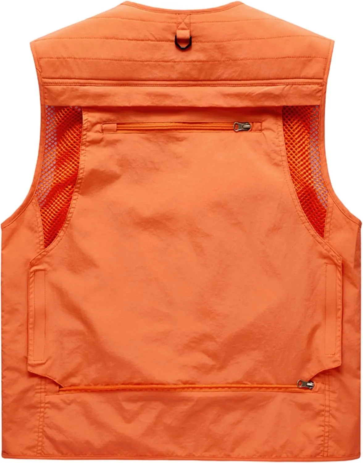 M2C Mens Hooded Mesh Multiple Pockets Traveling Vest