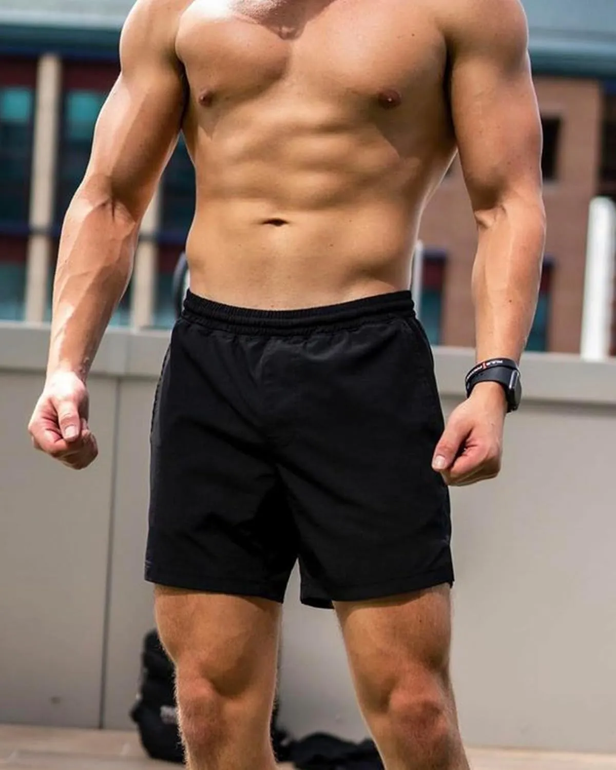 maamgic Mens Workout Shorts 2 in 1 Stretch 5" Gym Shorts Running Shorts with Compression Liner Zip Pocket