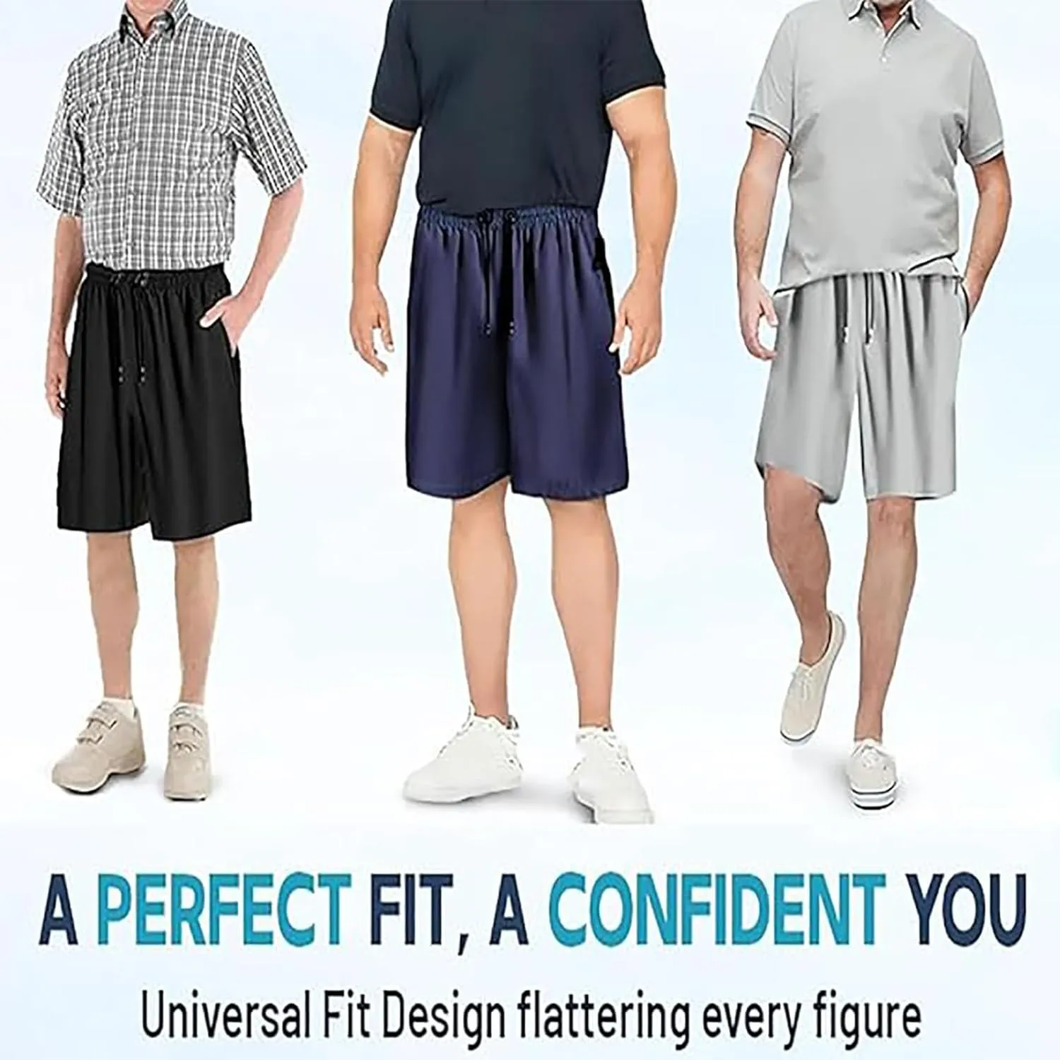 Maidenfit Icyshorts, Unisex Ice Silk Stretch Quick-Dry Shorts, Shorts for Senior Women, Quick Drying Stretch Short for Unisex
