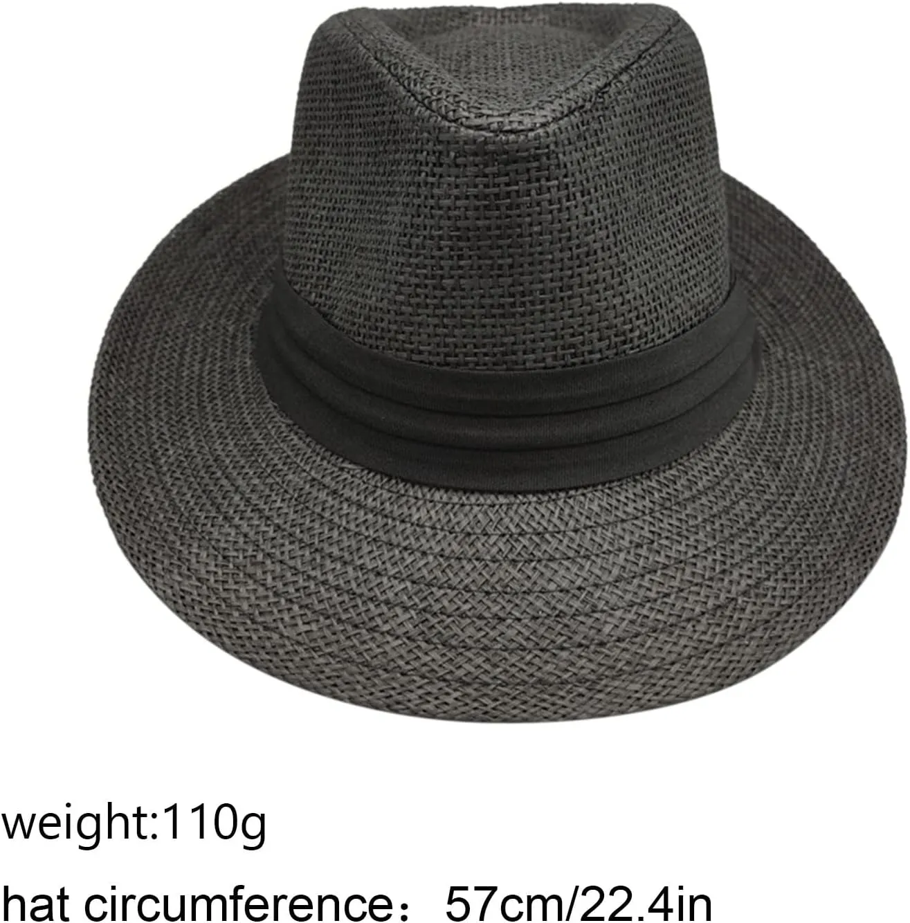 Men Women Bucket Hat Panama Wide Brim Straw Hats Jazz Fisherman Hat Sunscreen Sunshade Sun Hat