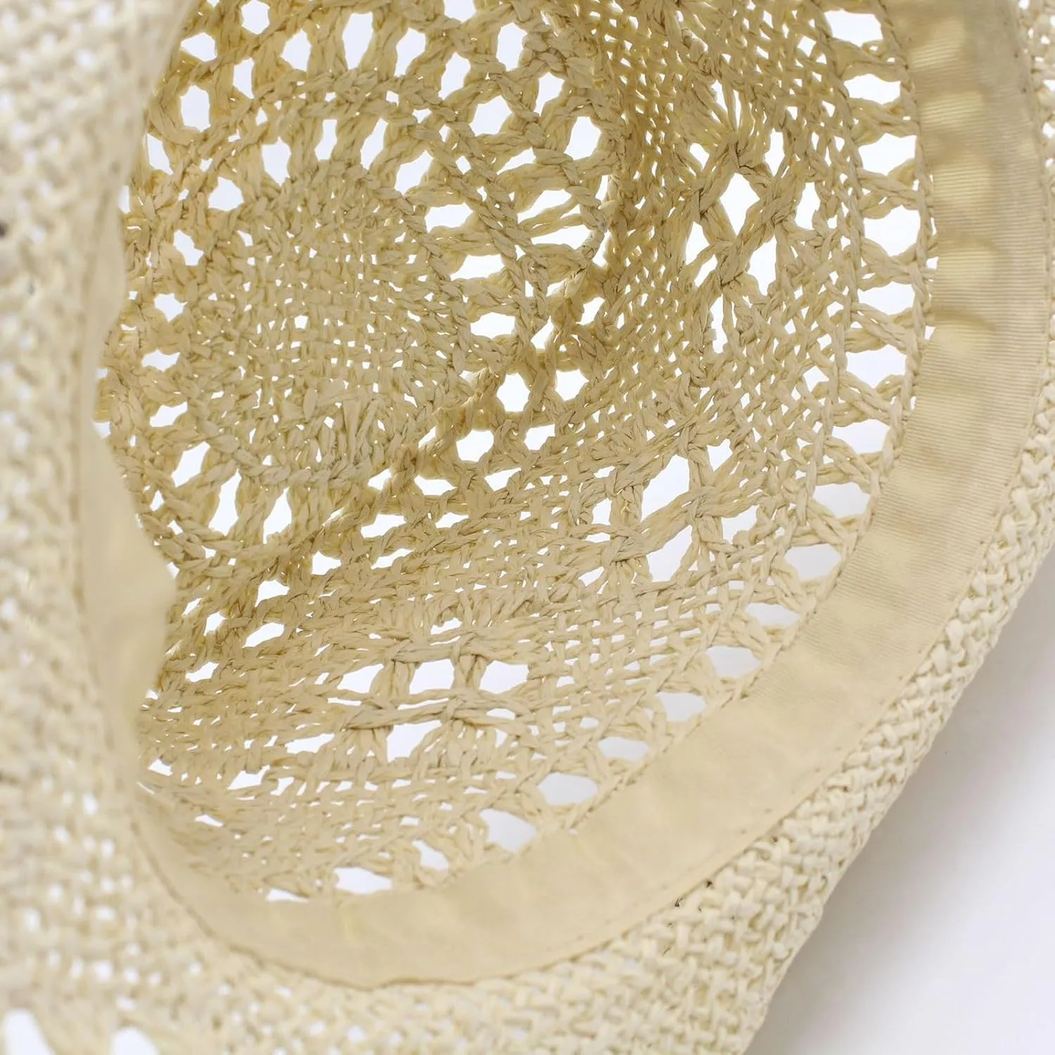 Men Women Summer Western Cowboy Hat Hollowed Out Woven Roll Up Wide Brim Hats Packable UPF 50  Crochet Travel Caps Jazz Cap
