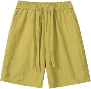 Men's Athletic Shorts Quick Dry with Zipper Pockets Plus Size Running Elastic Gym Basketball Activewear Trunks