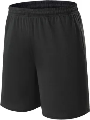 Men's Basketball Shorts Solid Color Quick Dry Athletic Shorts Stretch Elastic Waist Classic Fit Summer Shorts