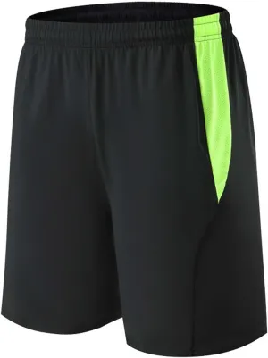 Men's Basketball Shorts Solid Color Quick Dry Athletic Shorts Stretch Elastic Waist Classic Fit Summer Shorts