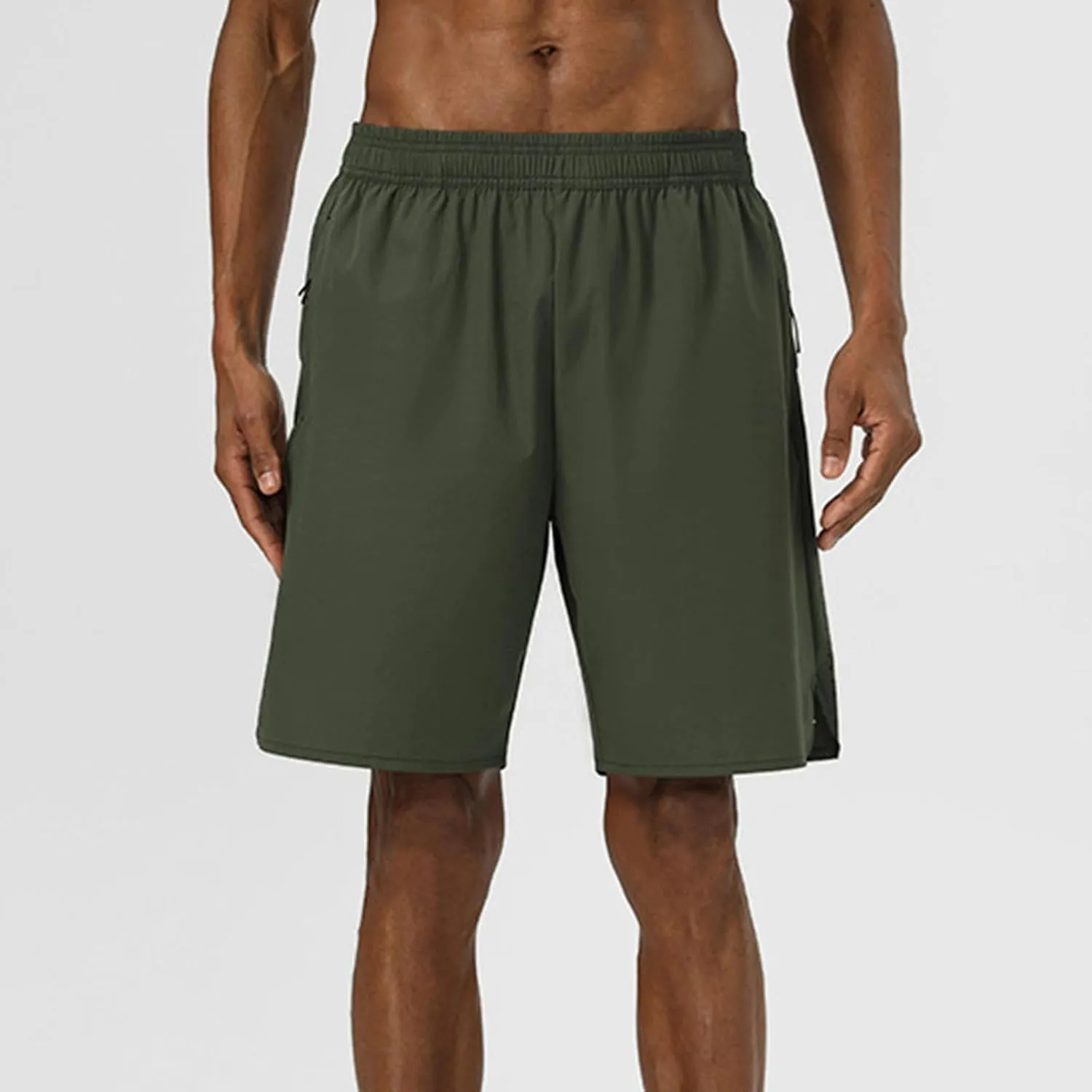 Mens Gym Shorts Quick Dry with Pockets Athletic Running Workout Activewear Elastic Lightweight Casual Hiking Trunks