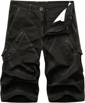 Men's Hiking Cargo Shorts Quick Dry Stretch Tactical Outdoor Shorts Lightweight Camping Golf Shorts with Multi Pocket