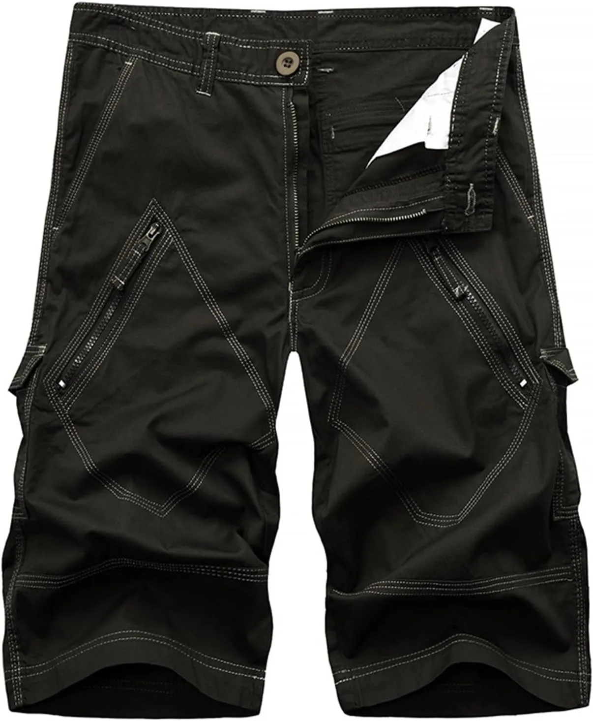 Men's Hiking Cargo Shorts Quick Dry Stretch Tactical Outdoor Shorts Lightweight Camping Golf Shorts with Multi Pocket
