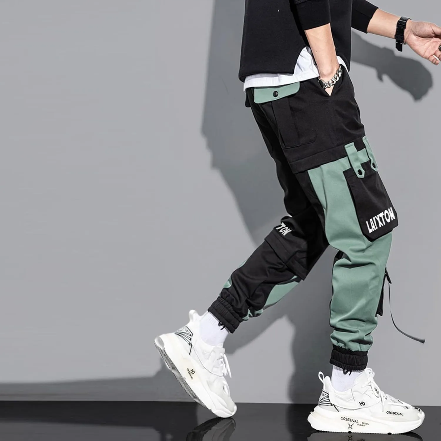 Men's Joggers Pants Lightweight Unisex Outdoor Fashion Jogging Hip Hop Casual Cargo Pants Techwear Pants