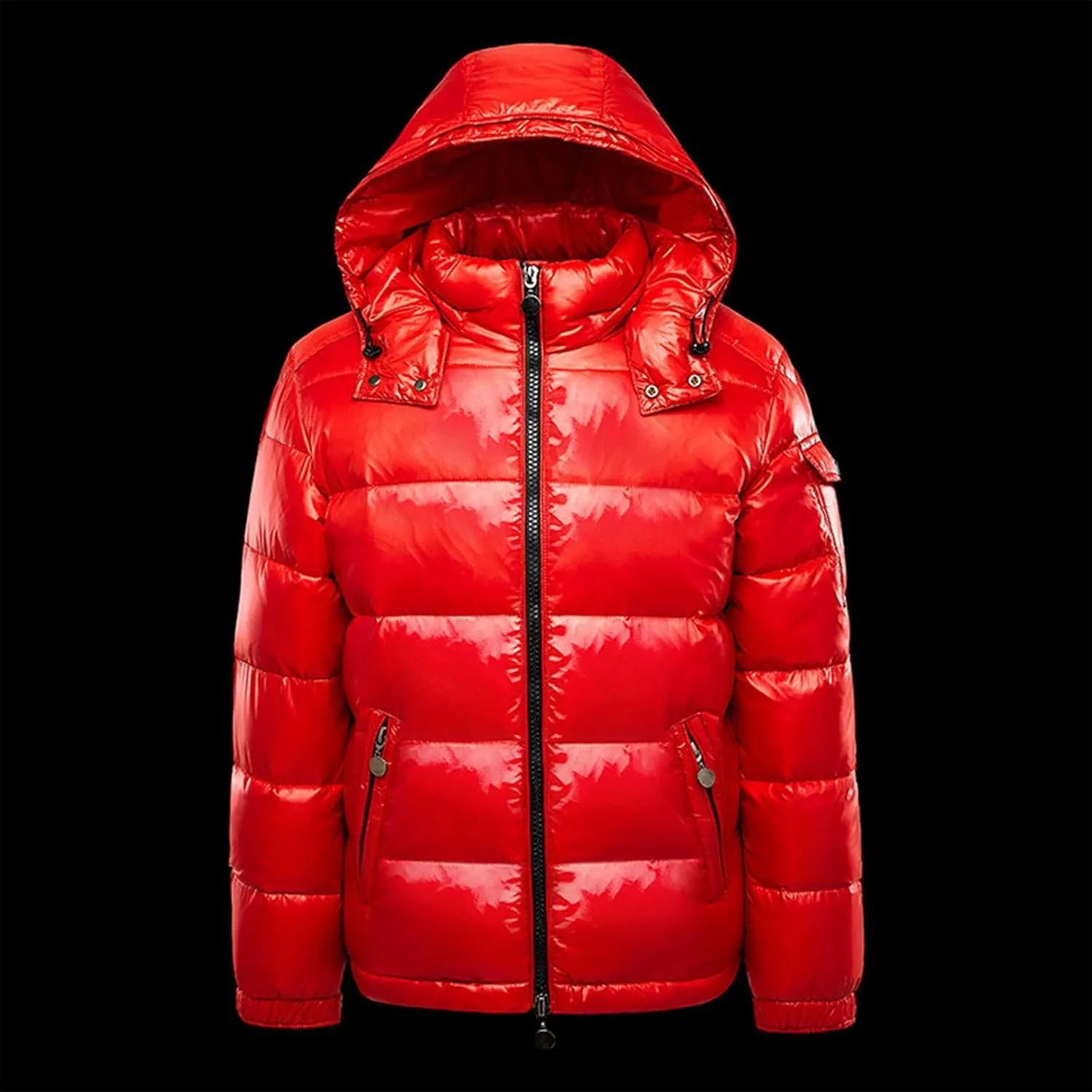 Men's Lightweight Warm Down Puffer Jacket Hooded Full Zip Winter Waterproof Coats Stretch Quilted Bubble Padded Hooded