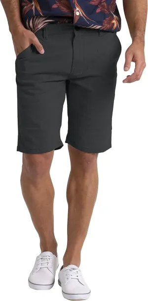 Mens Stretch Chino Shorts Casual Flat Front Slim Fit Shorts Spandex Half Pant…