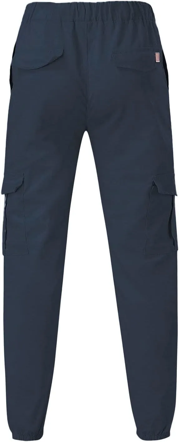 Mens Sweatpants Cargo Cargo Trousers Utility Pants with Zip Pockets Joggers for Men Cargo Athletic Mens Joggers Pants