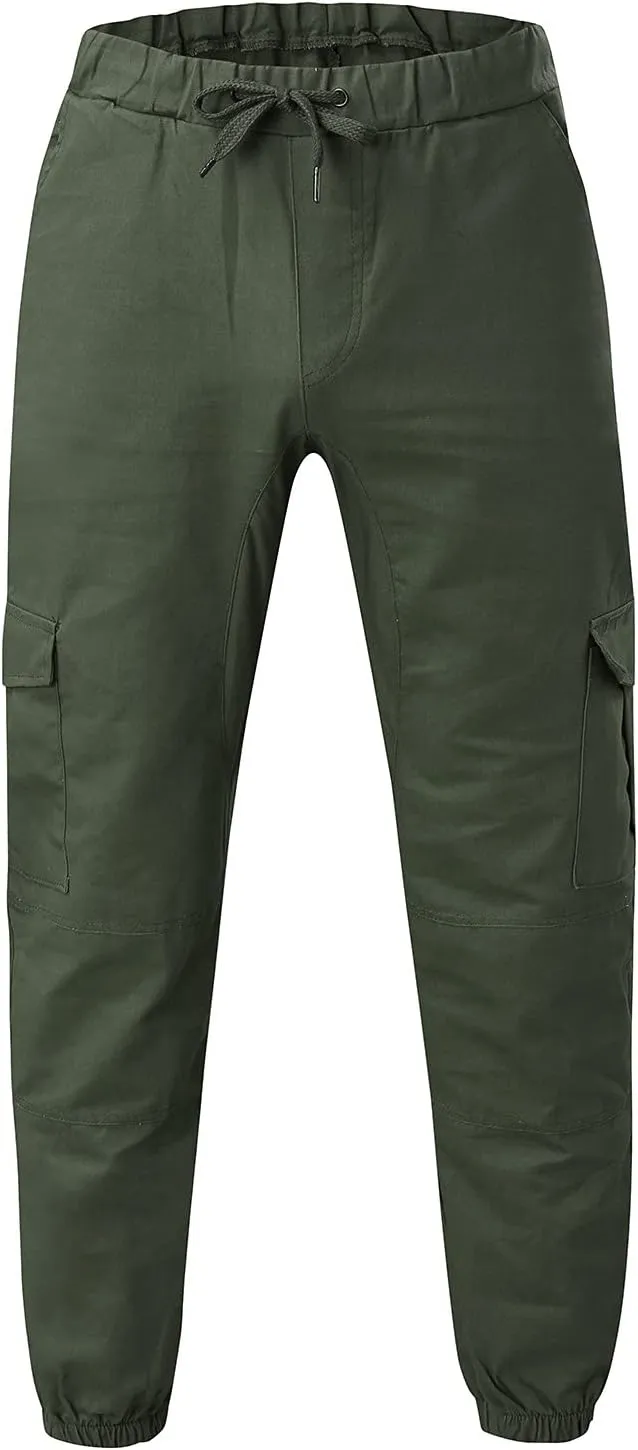 Mens Sweatpants Cargo Cargo Trousers Utility Pants with Zip Pockets Joggers for Men Cargo Athletic Mens Joggers Pants