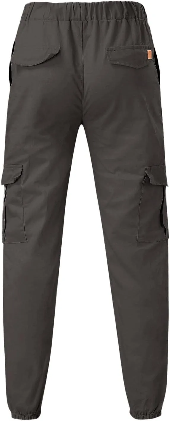 Mens Sweatpants Cargo Cargo Trousers Utility Pants with Zip Pockets Joggers for Men Cargo Athletic Mens Joggers Pants