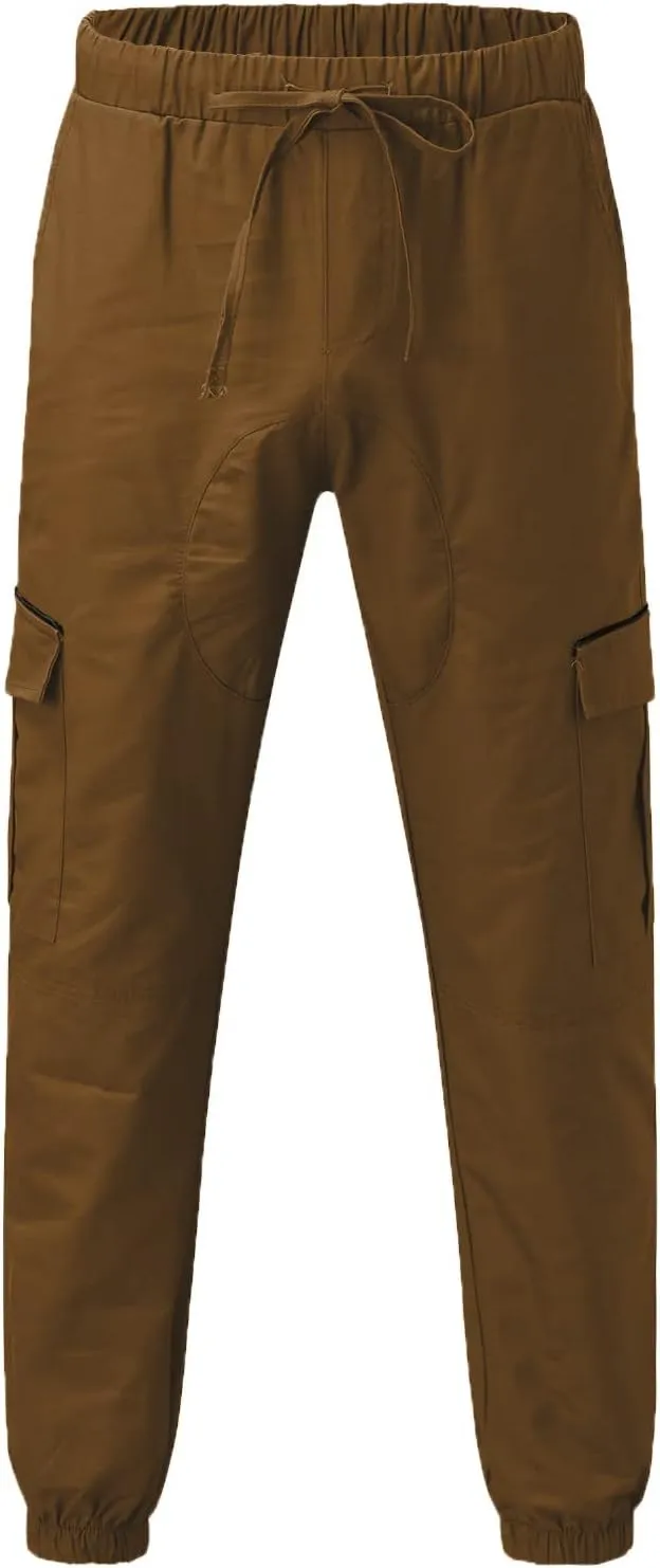 Mens Sweatpants Cargo Cargo Trousers Utility Pants with Zip Pockets Joggers for Men Cargo Athletic Mens Joggers Pants