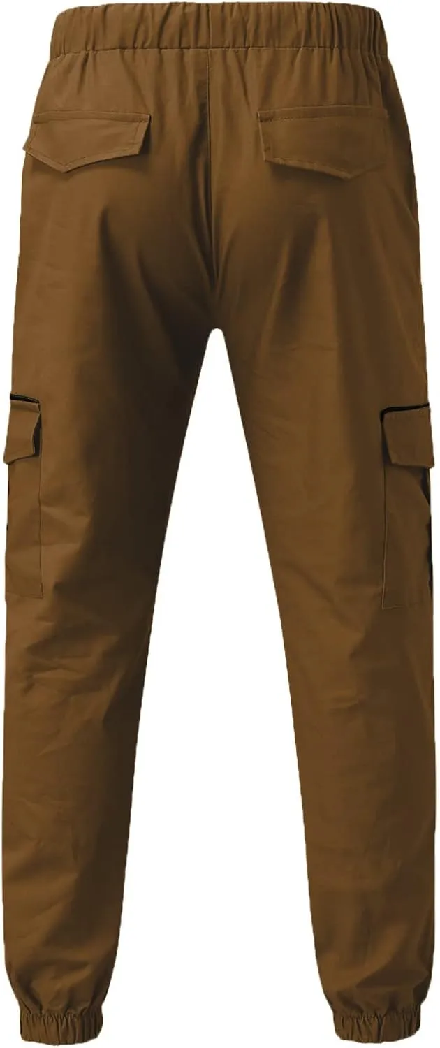 Mens Sweatpants Cargo Cargo Trousers Utility Pants with Zip Pockets Joggers for Men Cargo Athletic Mens Joggers Pants
