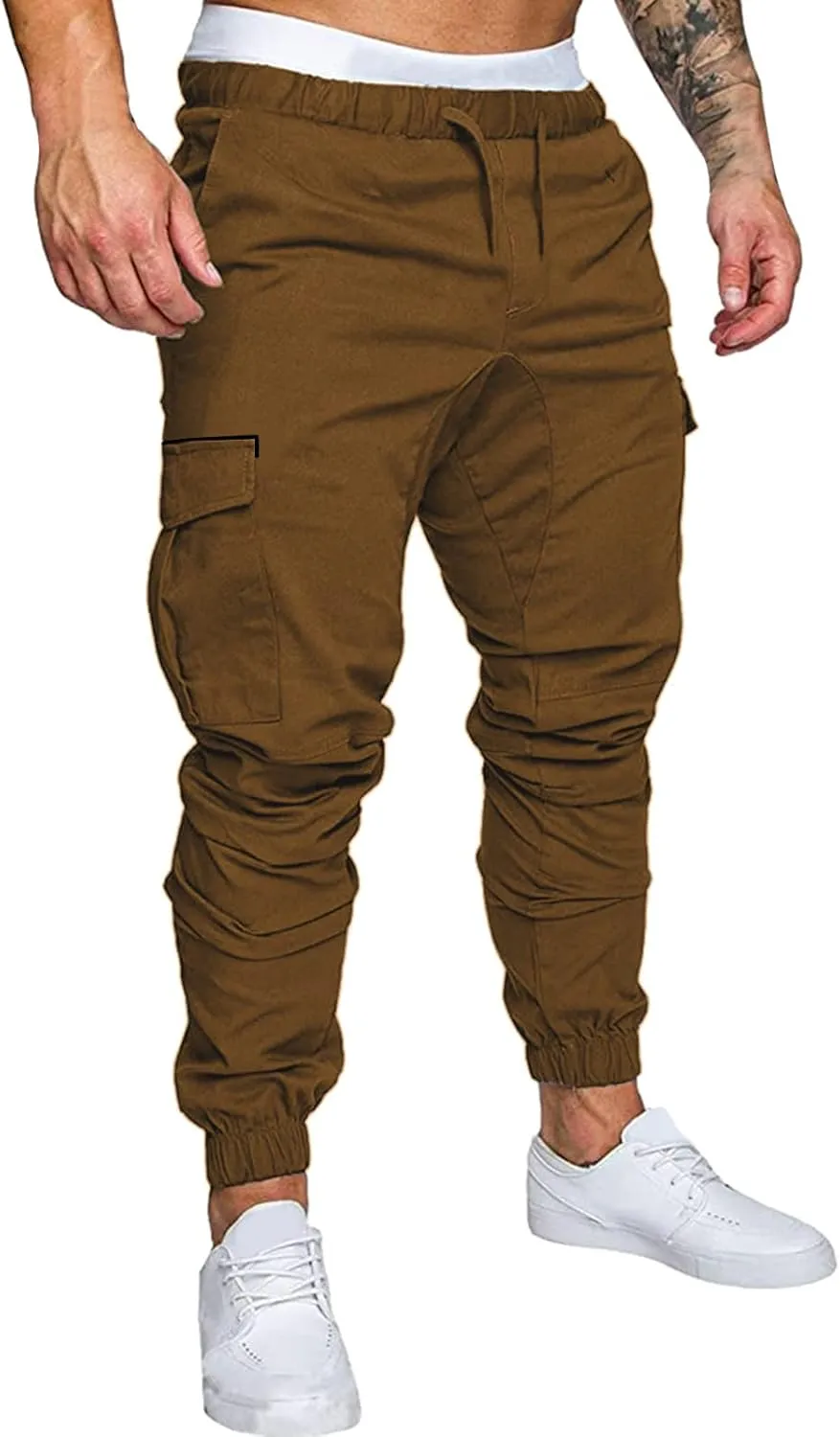 Mens Sweatpants Cargo Cargo Trousers Utility Pants with Zip Pockets Joggers for Men Cargo Athletic Mens Joggers Pants