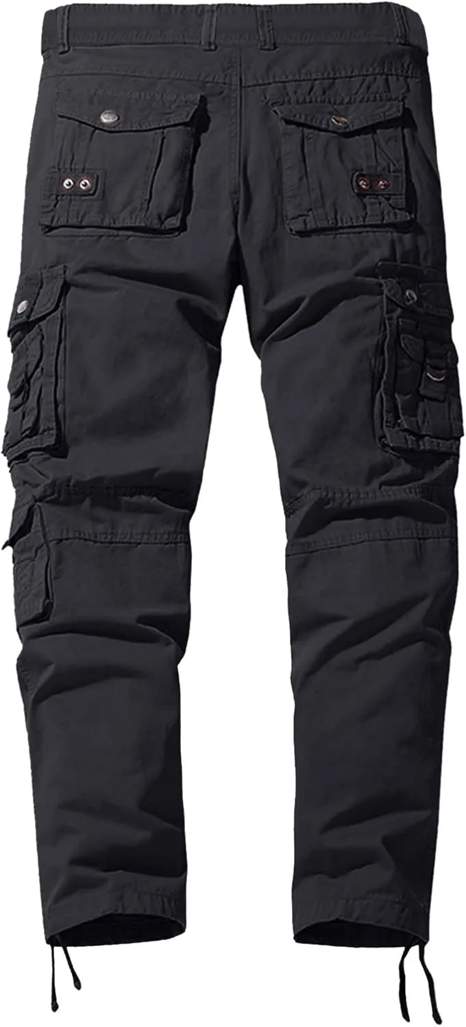 Mens Workout Cargo Sweatpants Athletic Cargo Sports Pants Sweats Casual Straight-Leg Trousers Men's Cargo Sweatpants