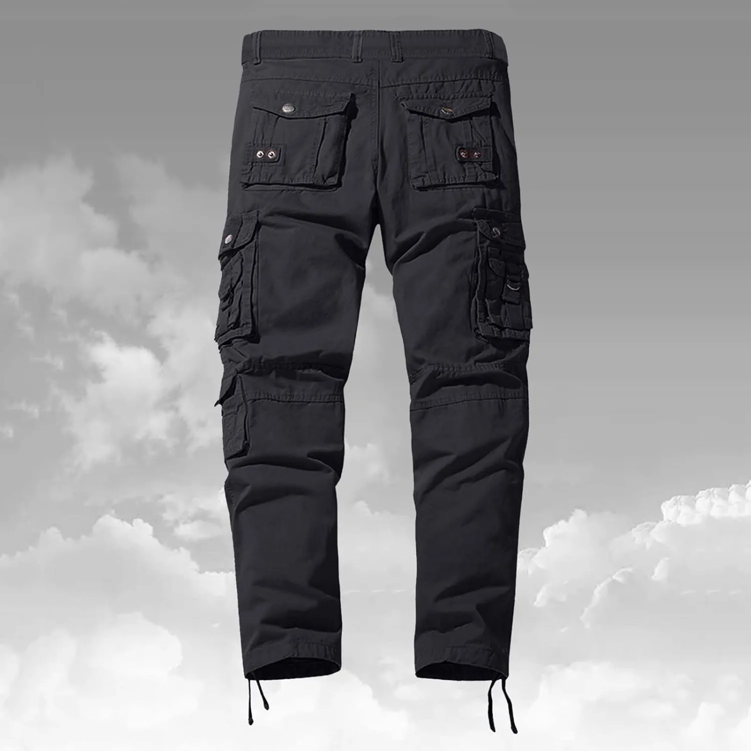 Mens Workout Cargo Sweatpants Athletic Cargo Sports Pants Sweats Casual Straight-Leg Trousers Men's Cargo Sweatpants
