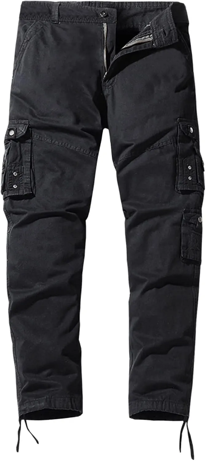 Mens Workout Cargo Sweatpants Athletic Cargo Sports Pants Sweats Casual Straight-Leg Trousers Men's Cargo Sweatpants