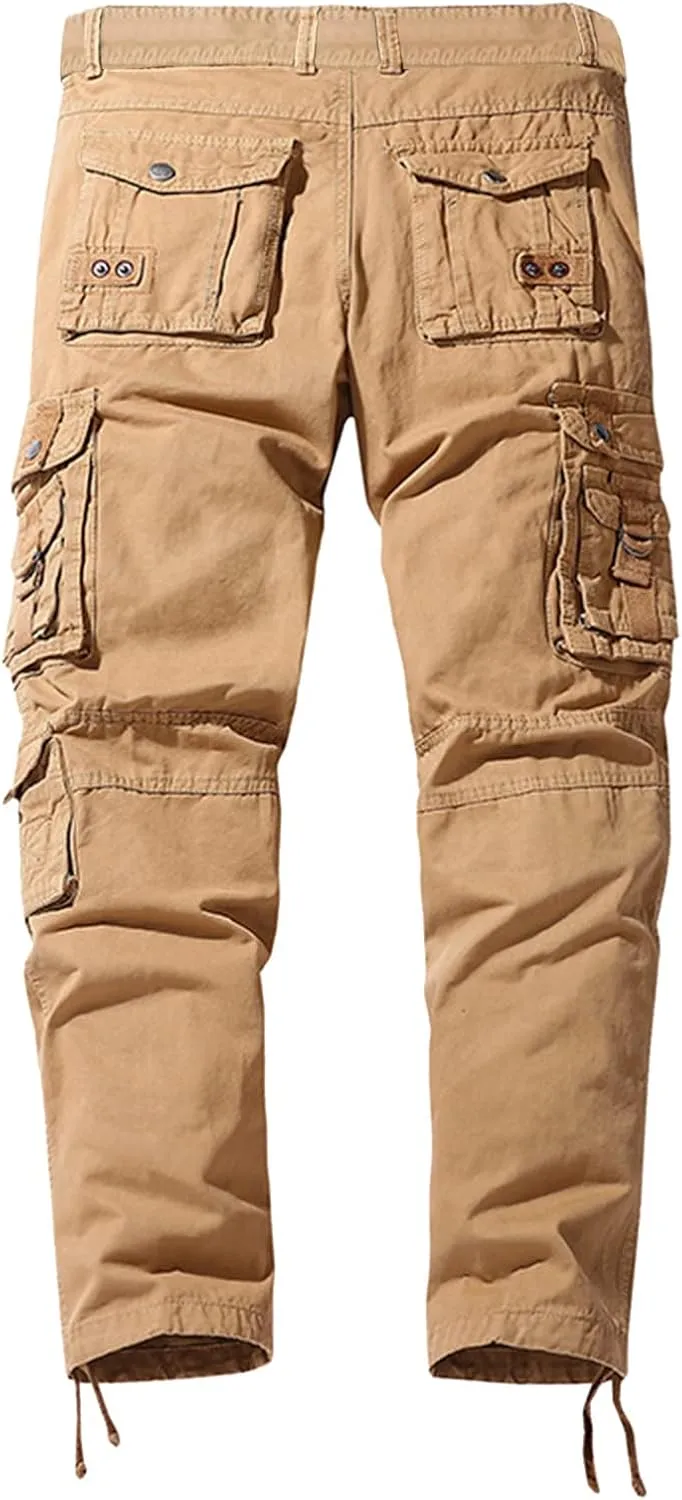 Mens Workout Cargo Sweatpants Athletic Cargo Sports Pants Sweats Casual Straight-Leg Trousers Men's Cargo Sweatpants