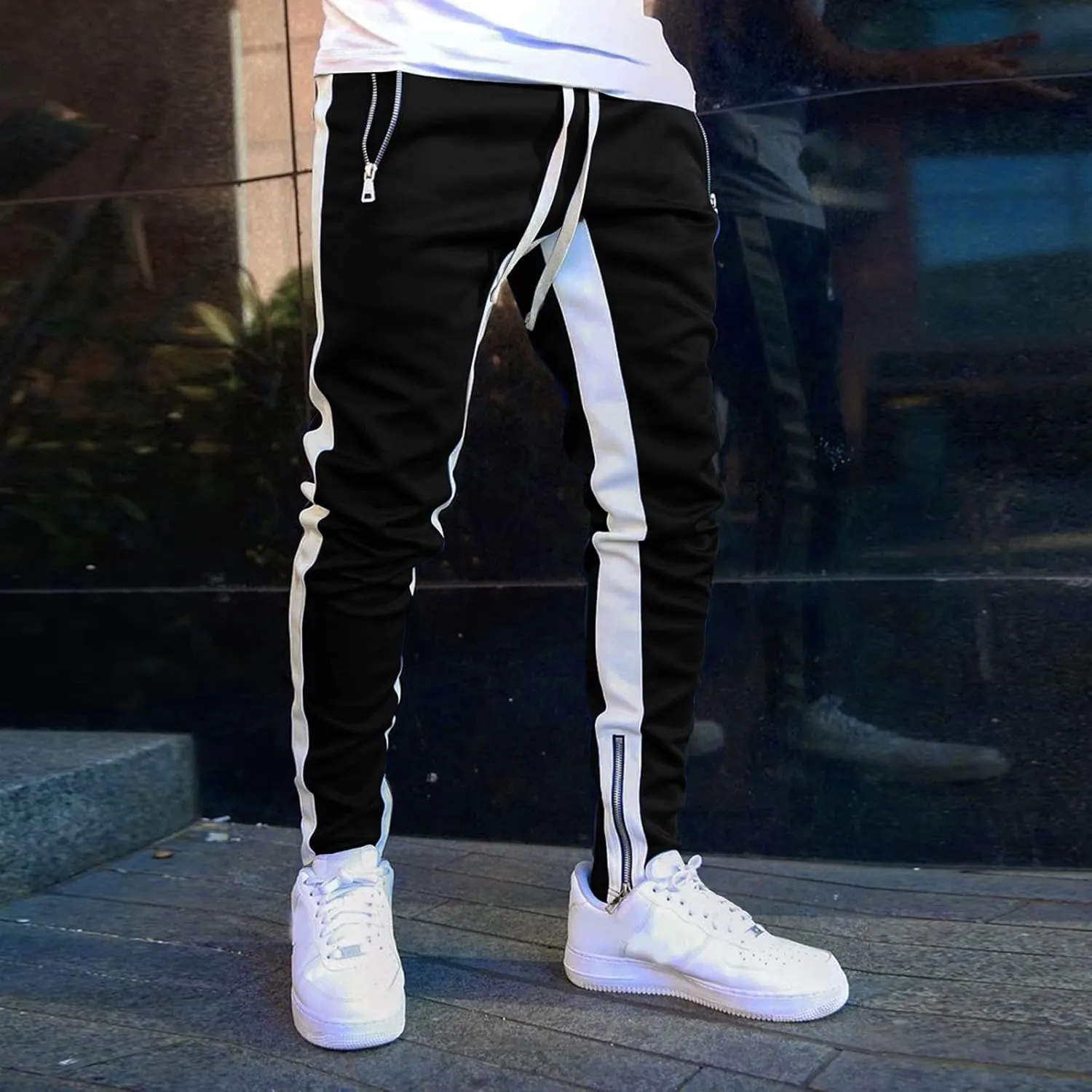 Mens Workout Cargo Sweatpants Cargo Outdoor Cargo Lightweight Mens Work Pants with Multi-Pocket Mens Wild Cargo Pants