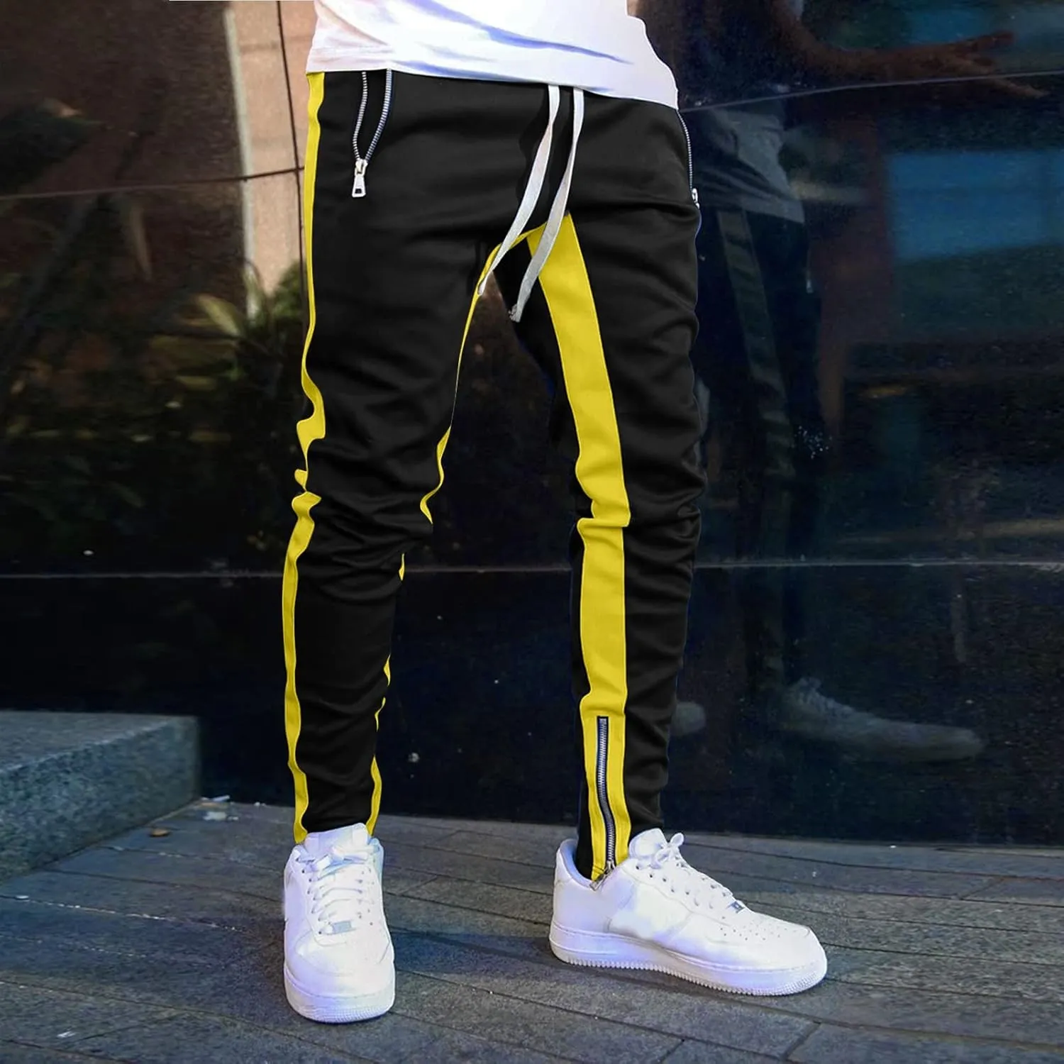 Mens Workout Cargo Sweatpants Cargo Outdoor Cargo Lightweight Mens Work Pants with Multi-Pocket Mens Wild Cargo Pants