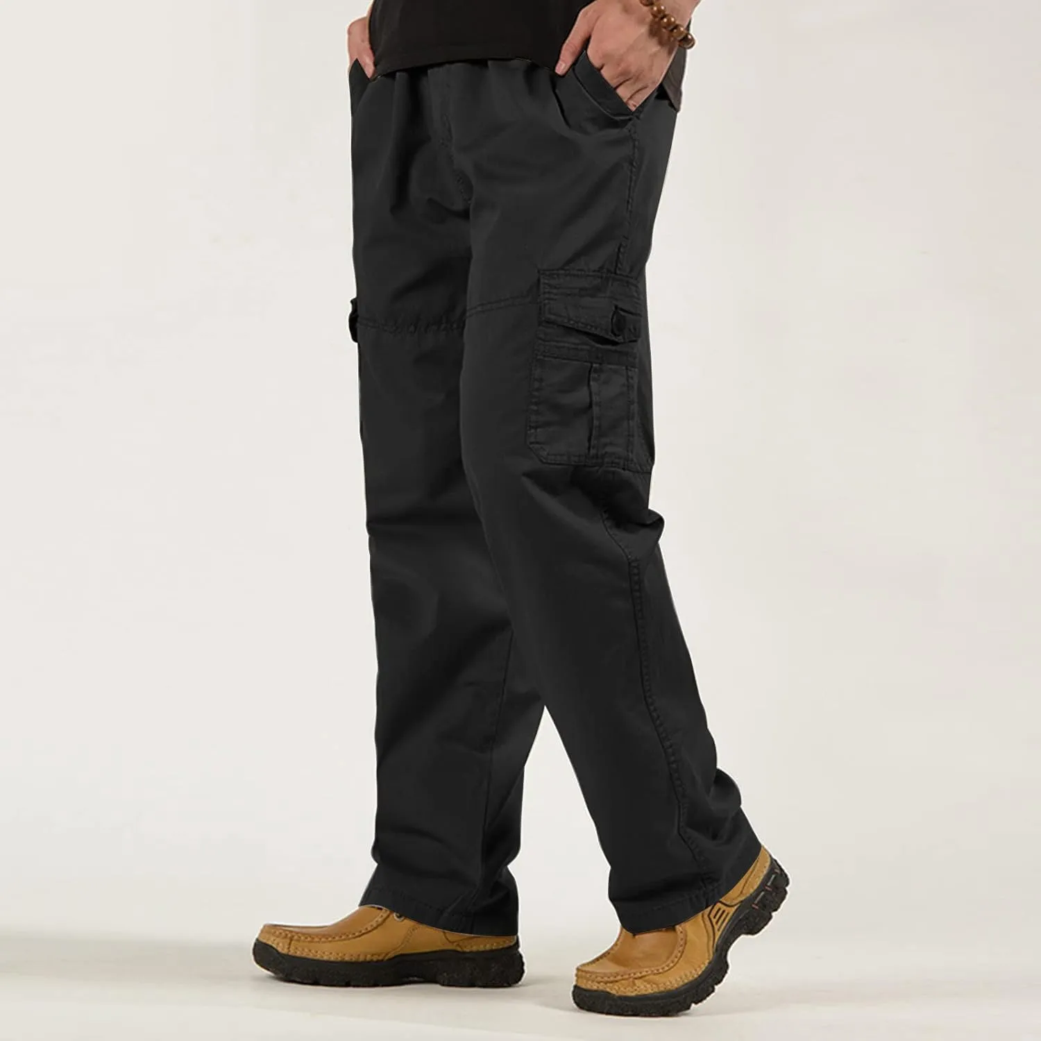 Mens Workout Cargo Sweatpants Cargo Pants for Men Relaxed Fit Men Outdoor Cargo Pant Lightweight Tactical Pant Hiking