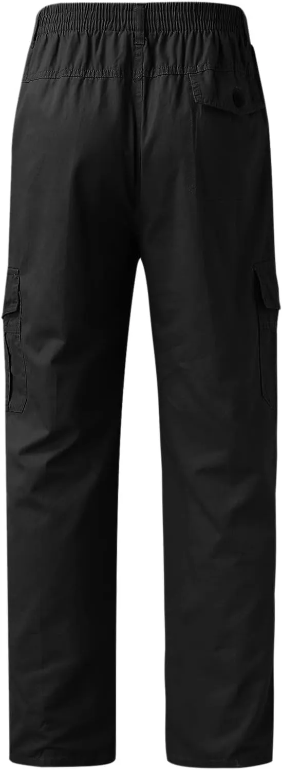 Mens Workout Cargo Sweatpants Cargo Pants for Men Relaxed Fit Men Outdoor Cargo Pant Lightweight Tactical Pant Hiking