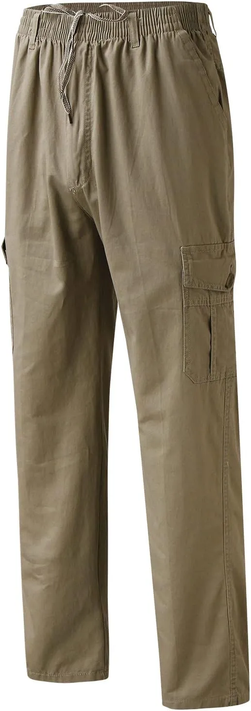 Mens Workout Cargo Sweatpants Cargo Pants for Men Relaxed Fit Men Outdoor Cargo Pant Lightweight Tactical Pant Hiking