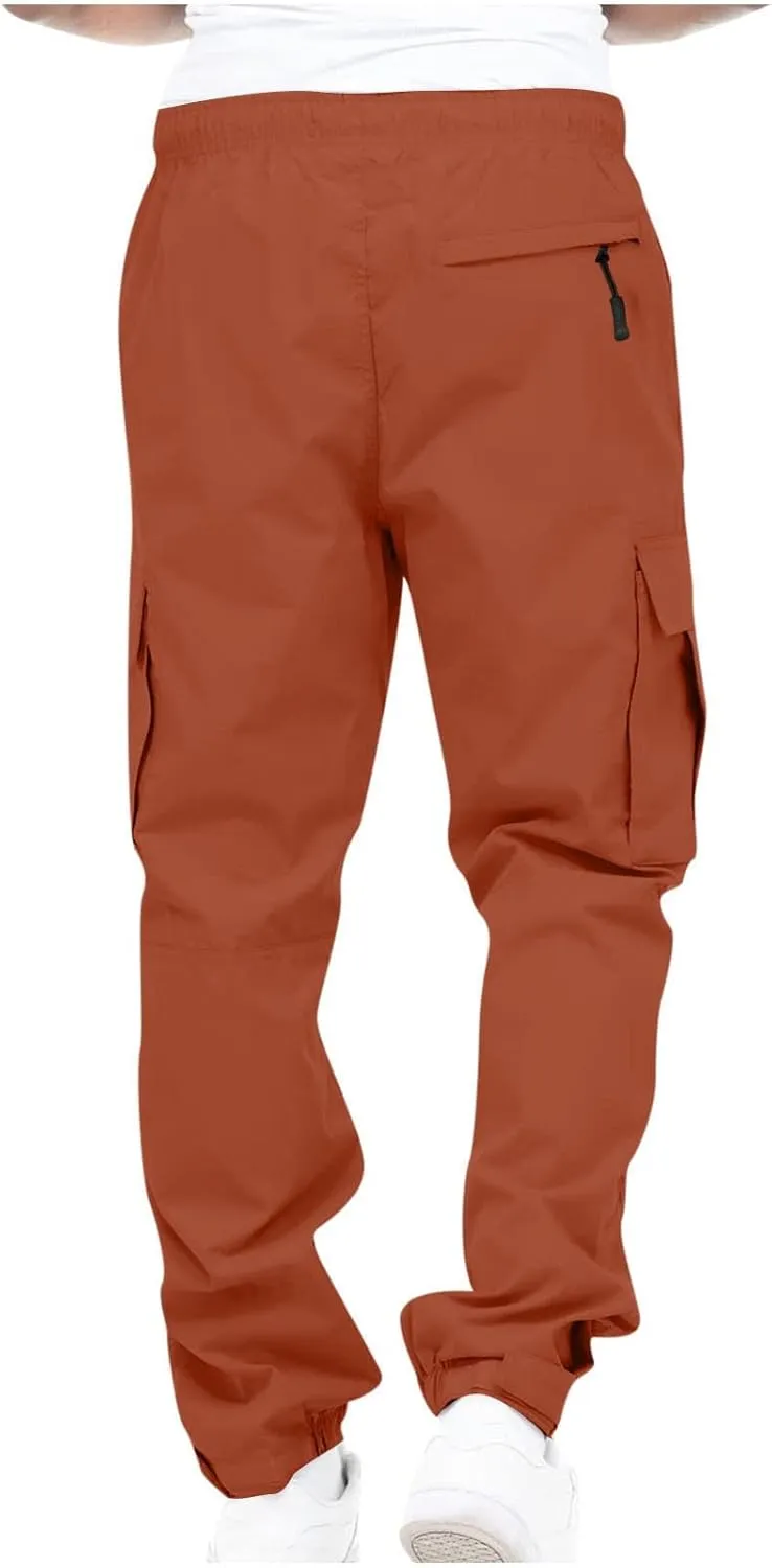 Mens Workout Cargo Sweatpants Pockets Lightweight Ripstop Cargo Work Pants Mens Wild Cargo Pants White Cargo Athletic