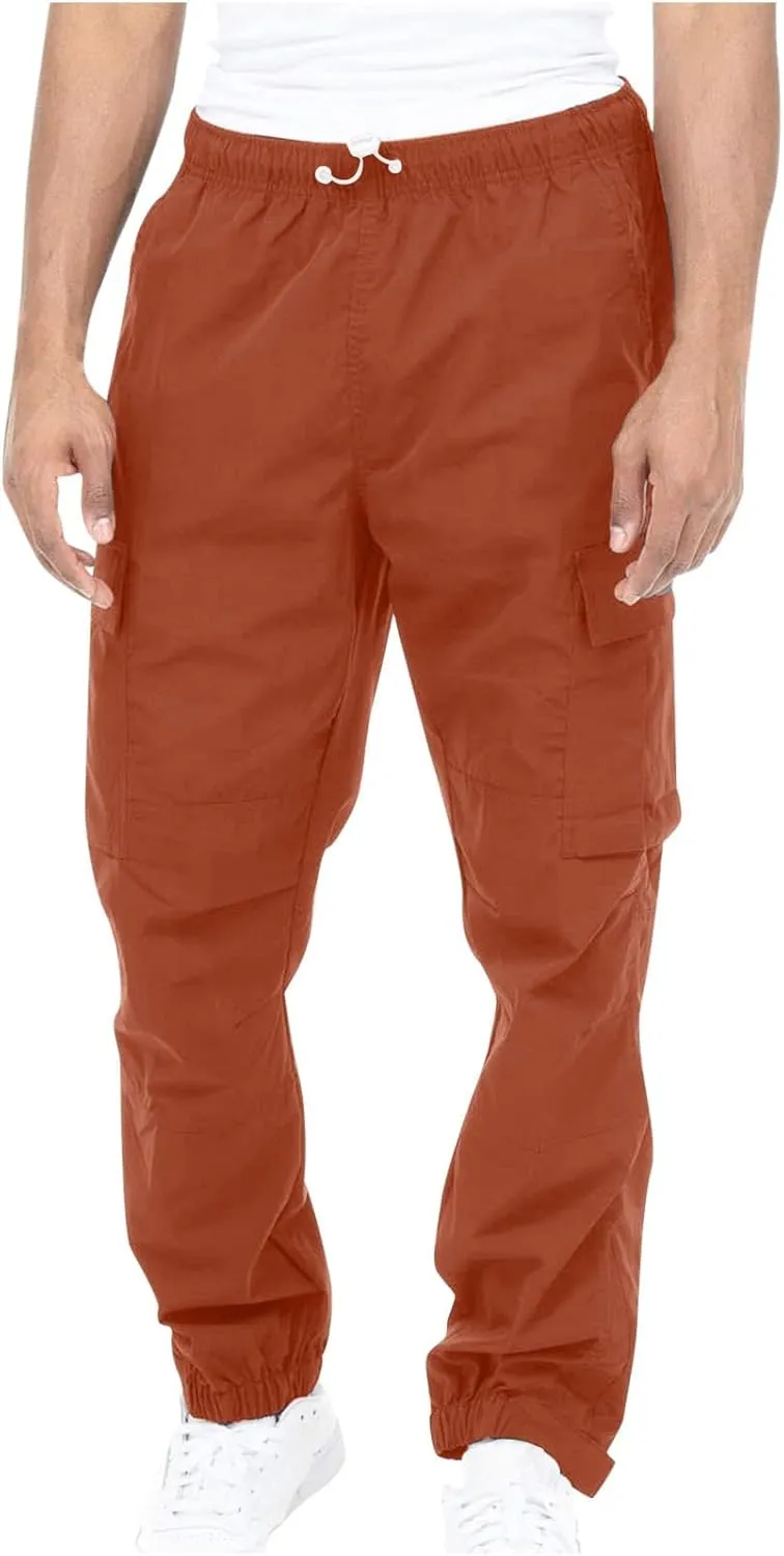 Mens Workout Cargo Sweatpants Pockets Lightweight Ripstop Cargo Work Pants Mens Wild Cargo Pants White Cargo Athletic