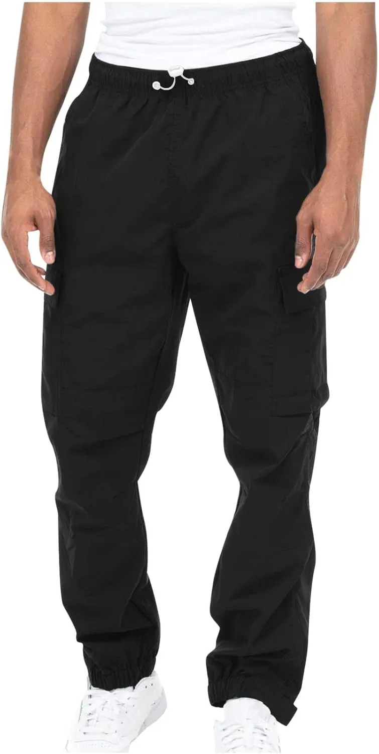 Mens Workout Cargo Sweatpants Pockets Lightweight Ripstop Cargo Work Pants Mens Wild Cargo Pants White Cargo Athletic