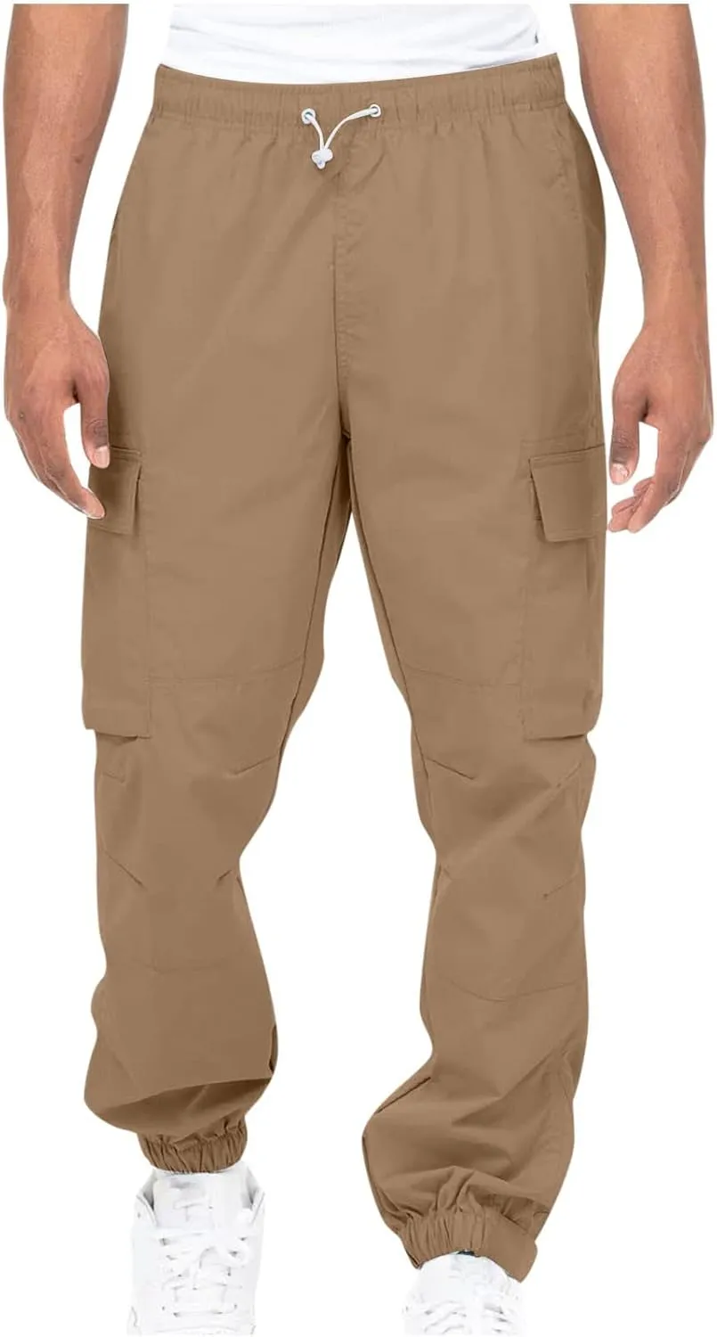 Mens Workout Cargo Sweatpants Pockets Lightweight Ripstop Cargo Work Pants Mens Wild Cargo Pants White Cargo Athletic