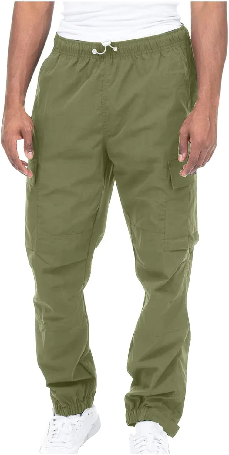 Mens Workout Cargo Sweatpants Pockets Lightweight Ripstop Cargo Work Pants Mens Wild Cargo Pants White Cargo Athletic