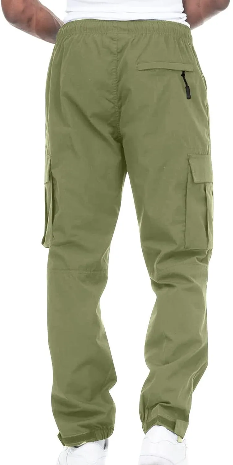 Mens Workout Cargo Sweatpants Pockets Lightweight Ripstop Cargo Work Pants Mens Wild Cargo Pants White Cargo Athletic